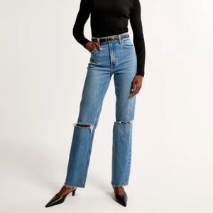 Abercrombie 90s Straight Ultra High Rise Jeans